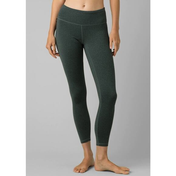PrAna Pillar 7/8 Leggings in Jadeite Heather Size Large - Picture 1 of 8